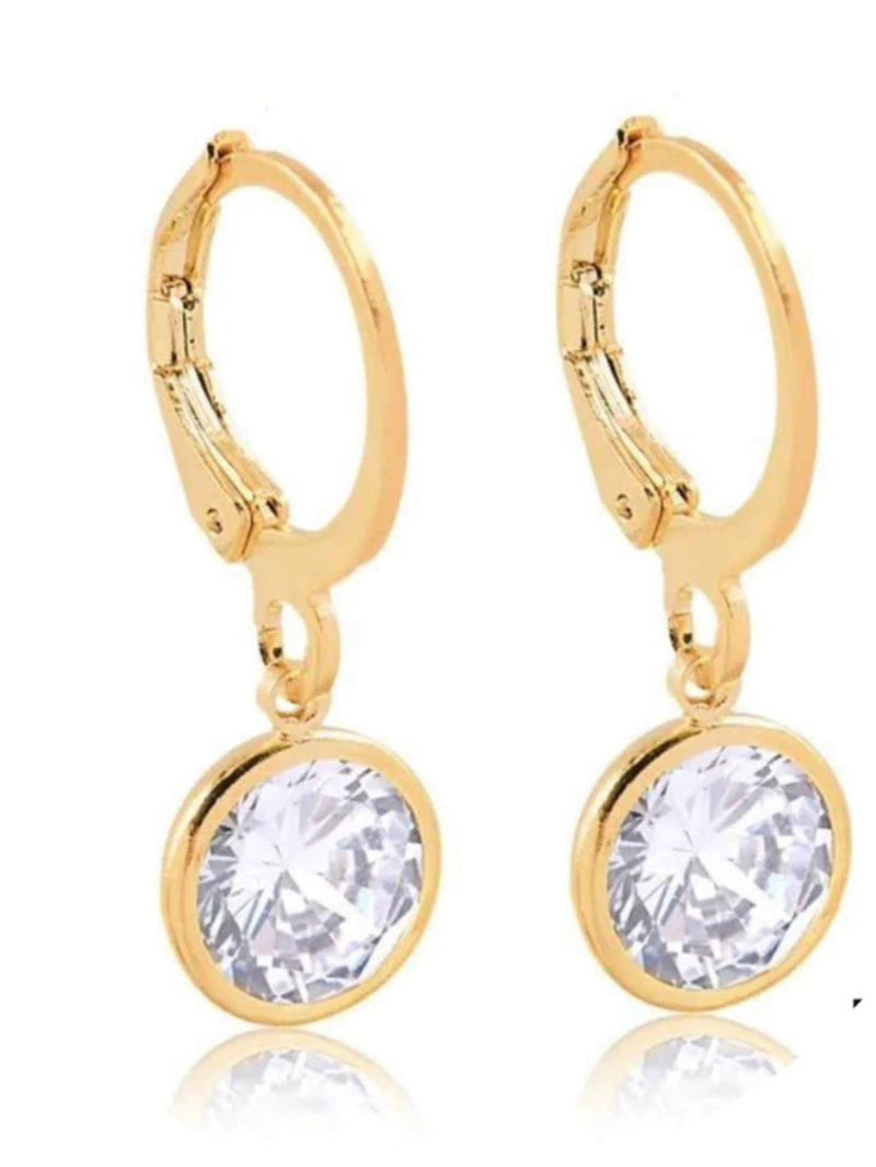BRINCO DE ARGOLA ZIRCÔNIA