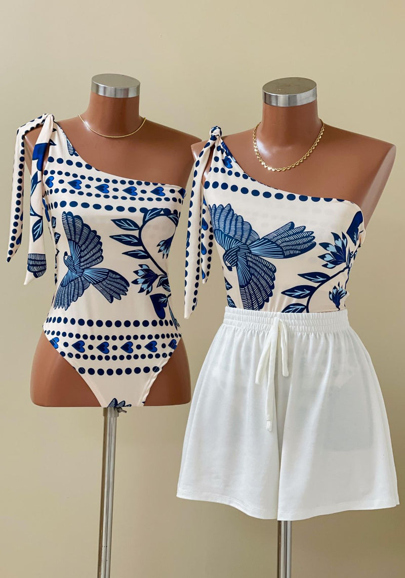 Body Ana Floresta Azul